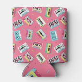 レトロオーディオテープ: 80sスタイル。 缶クーラー (裏面)