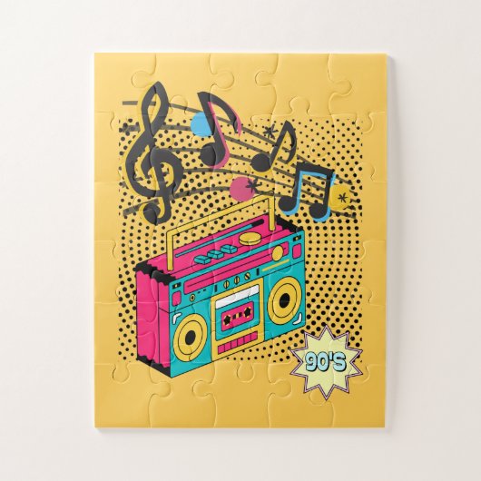 レトロオーディオボックス。 ジグソーパズル (縦)