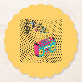 レトロオーディオボックス。 ペーパーコースター