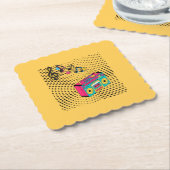 レトロオーディオボックス。 ペーパーコースター (アングル)