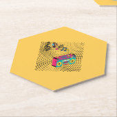 レトロオーディオボックス。 ペーパーコースター (アングル)