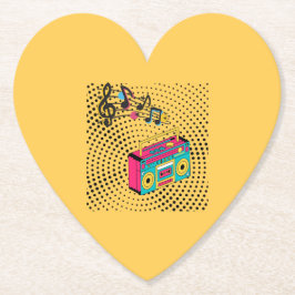 レトロオーディオボックス。 ペーパーコースター