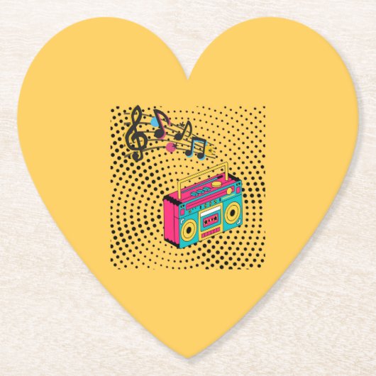 レトロオーディオボックス。 ペーパーコースター (正面)