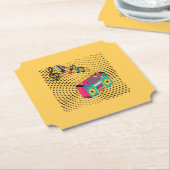 レトロオーディオボックス。 ペーパーコースター (アングル)