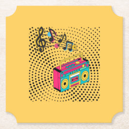 レトロオーディオボックス。 ペーパーコースター