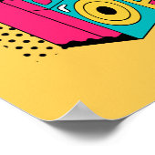 レトロオーディオボックス。 ポスター (角)