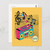 レトロオーディオボックス。 ポストカード (正面/裏面)