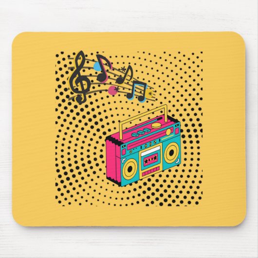 レトロオーディオボックス。 マウスパッド (正面)