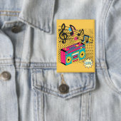 レトロオーディオボックス。 缶バッジ (インサイチュ)