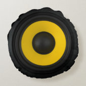 レトロオーディオ80sノスタルジックヴィンテージステレオスピーカ ラウンドクッション (裏面)