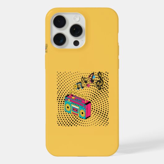 レトロオーディオ・ラジカセ iPhoneケース (裏面)