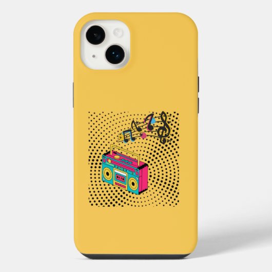 レトロオーディオ・ラジカセ iPhoneケース (裏面)