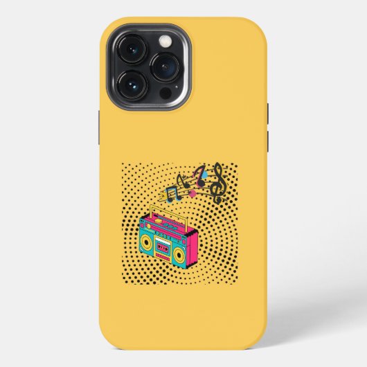 レトロオーディオ・ラジカセ iPhoneケース (裏面)