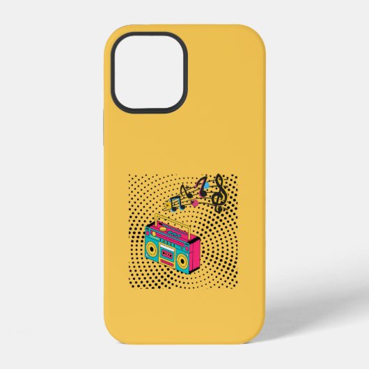 レトロオーディオ・ラジカセ iPhoneケース (裏面)
