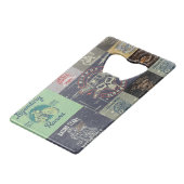 レトロオートバイステンレス鋼ボトルオープナー クレジットカード栓抜き (正面アングル)