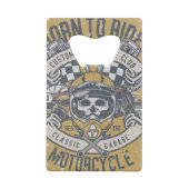 レトロオートバイステンレス鋼ボトルオープナー クレジットカード栓抜き (裏面)