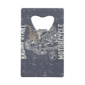 レトロオートバイステンレス鋼ボトルオープナー クレジットカード栓抜き (裏面)