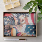 レトロオートバイピンアップ 薄葉紙 (ギフト)