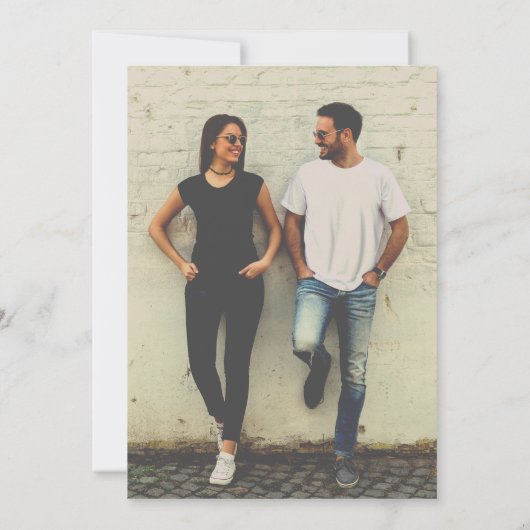 レトロオートバイ結婚レーシングマシン 招待状 (裏面)