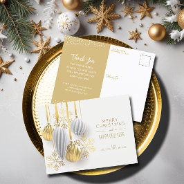 レトロオーナメントビジネスクリスマスグリーティング シーズンポストカード