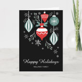 レトロオーナメント休日 カード (正面)