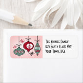 レトロオーナメント住所 シール