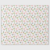 レトロオーナメント |ミッドセンチュリーパタモダンーン ラッピングペーパー (フラット)