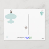 レトロオーナメント、メリークリスマス シーズンポストカード (裏面)