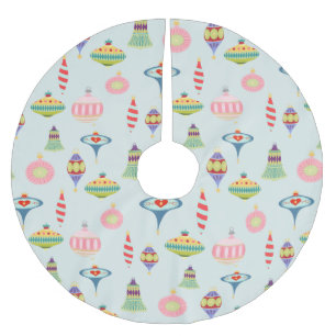 レトロオーナメント  世紀半モダンば ブラッシュドポリエステルツリースカート