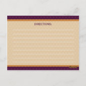 レトロオーバルフォトレシピカード – Tangerine ポストカード (裏面)