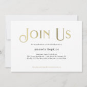 レトロオーバーレイ卒業発表招待状 招待状 (裏面)