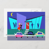 レトロオープンハウスパーティーはがき ポストカード (正面/裏面)