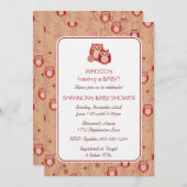 レトロオールズベビーシャワー招待状 招待状 (正面/裏面)