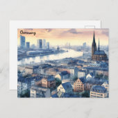 レトロオールドアートヴィンテージ旅行ベルリンドイツシティ ポストカード (正面/裏面)
