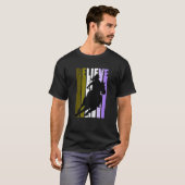 レトロカウガールズ馬乗りヴィンテージ加工馬 Tシャツ (正面フル)
