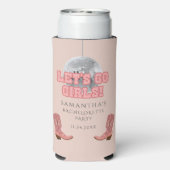 レトロカウガールブーツディスコバチェロレッテパーティー スリム缶クーラー (Seltzer裏面)