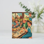 レトロカウボーイズ漫画 ポストカード (スタンド正面)