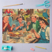 レトロカウボーイズ漫画 薄葉紙 (クラフト)