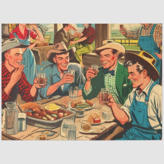 レトロカウボーイズ漫画 薄葉紙 (正面)