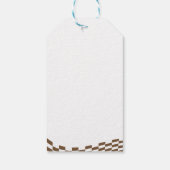 レトロカウボーイハロウィンチェック柄サンクスブー ギフトタグ (裏面)