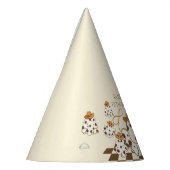 レトロカウボーイハロウィン市松模様にパターン誕生日 パーティーハット (左)