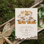 レトロカウボーイハロウィン市松模様にパターン誕生日 招待状