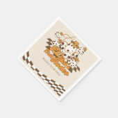 レトロカウボーイハロウィーンファーストロデオ誕生日 スタンダードカクテルナプキン (角)