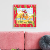 レトロカウボーイ キャンバスプリント (インサイチュ (リビング))