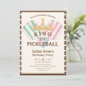 レトロカウンティクラブキングオブピックボール誕生日 招待状 (スタンド正面)