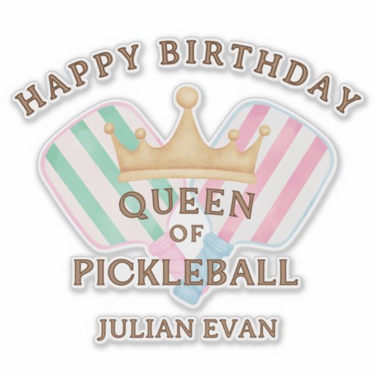 レトロカウンティクラブクイーンオブピックボール シール (正面)