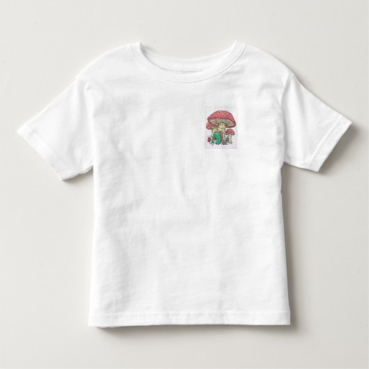 レトロカエルおもしろい、カエル、コテージコアカエルTシャツ トドラーTシャツ (正面)
