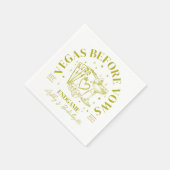 レトロカクテルイエローバチェロレッテ スタンダードカクテルナプキン (角)