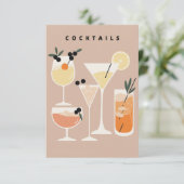 レトロカクテルインスパイアサンキューカード サンキューカード (スタンド正面)