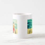レトロカクテルサンセットプールバー コーヒーマグカップ (中央)